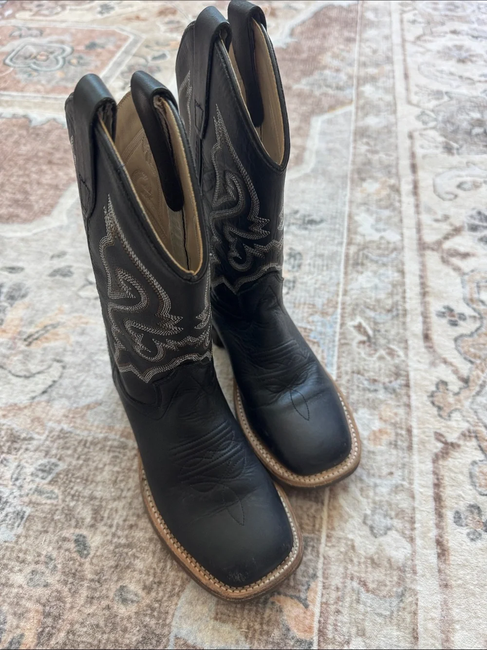 CODY JAMES BOYS' LITTLE WESTLEY WESTERN BOOTS - BROAD SQUARE TOE